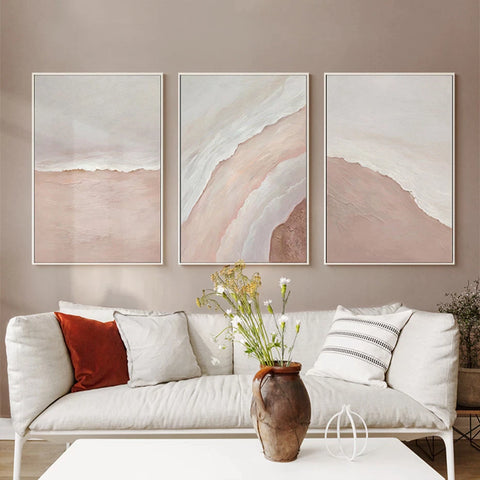 Bohemian Sea Waves Canvas Painting Wallsdefined