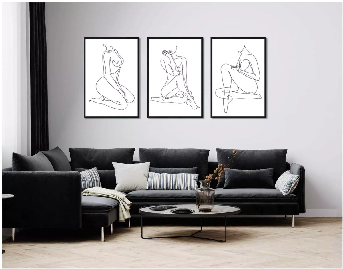 Custom Minimalist Prints Abstract Nude Art Canvas Painting My Store