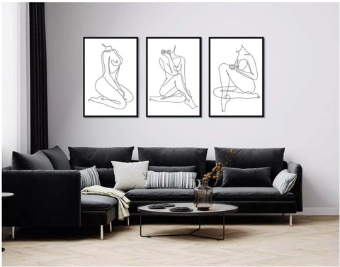 Custom Minimalist Prints Abstract Nude Art Canvas Painting My Store