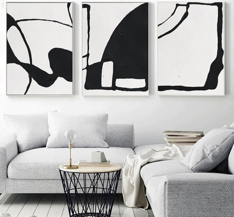 Modern Abstract Canvas Black & White | Hot Seller My Store