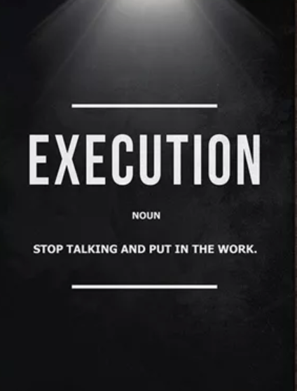 Grind, Hustle, Execution | Motivational Canvas Print My Store