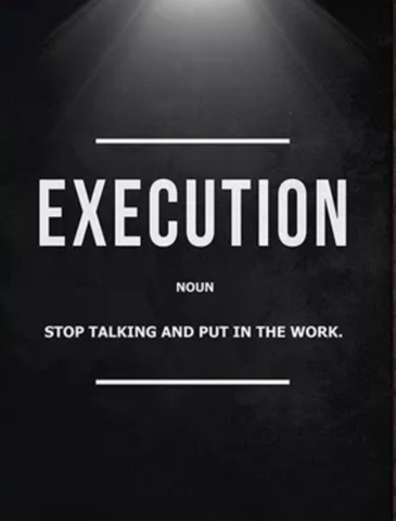 Grind, Hustle, Execution | Motivational Canvas Print My Store