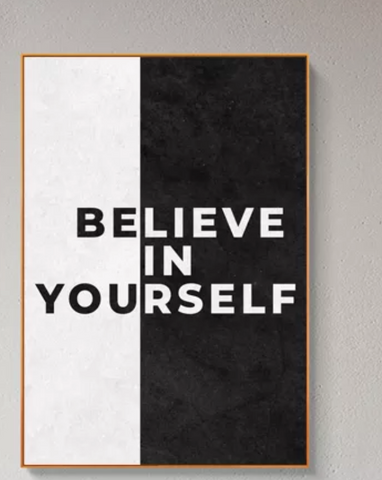 Believe In Yourself Motivational Canvas Print My Store