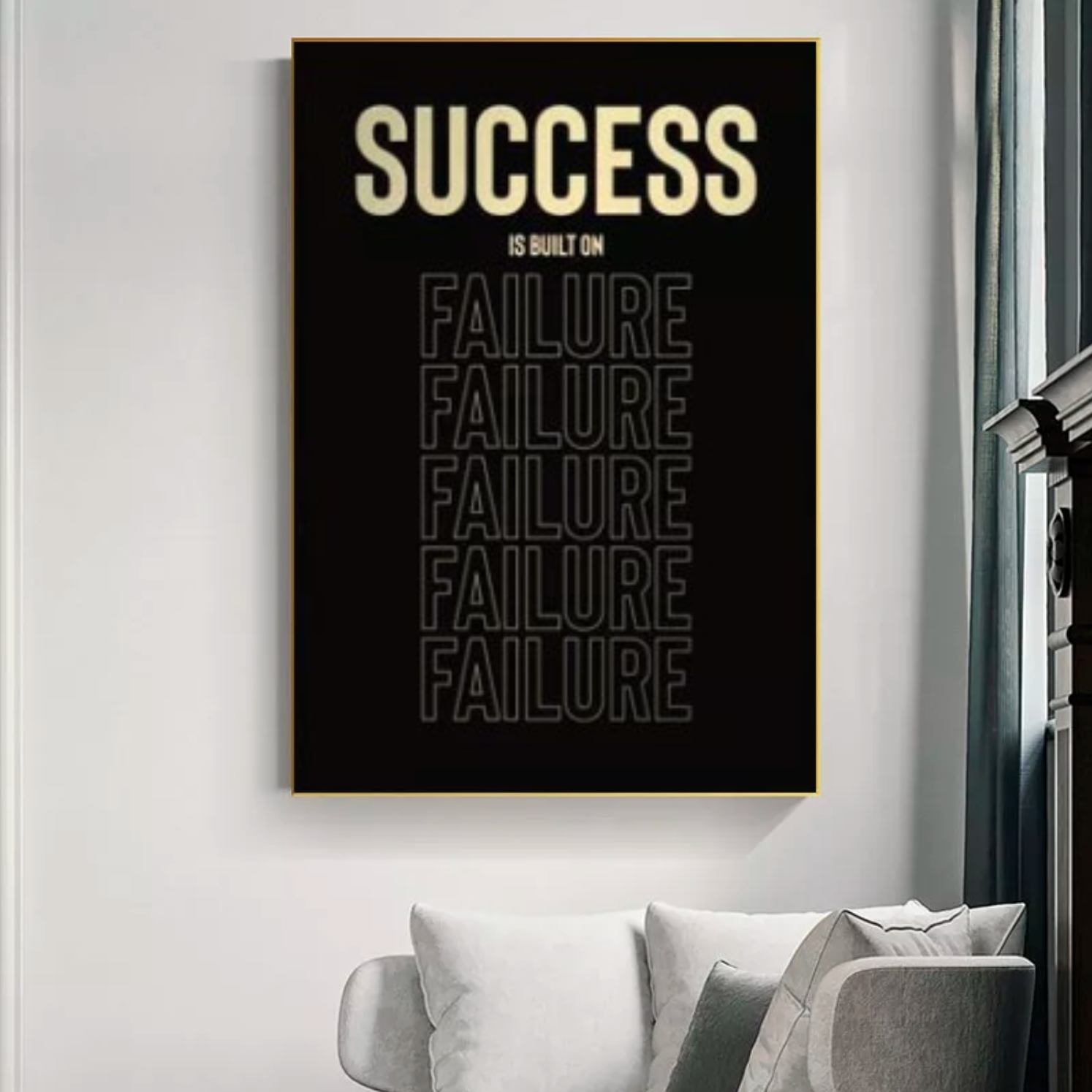 Success Motivational Canvas Print My Store